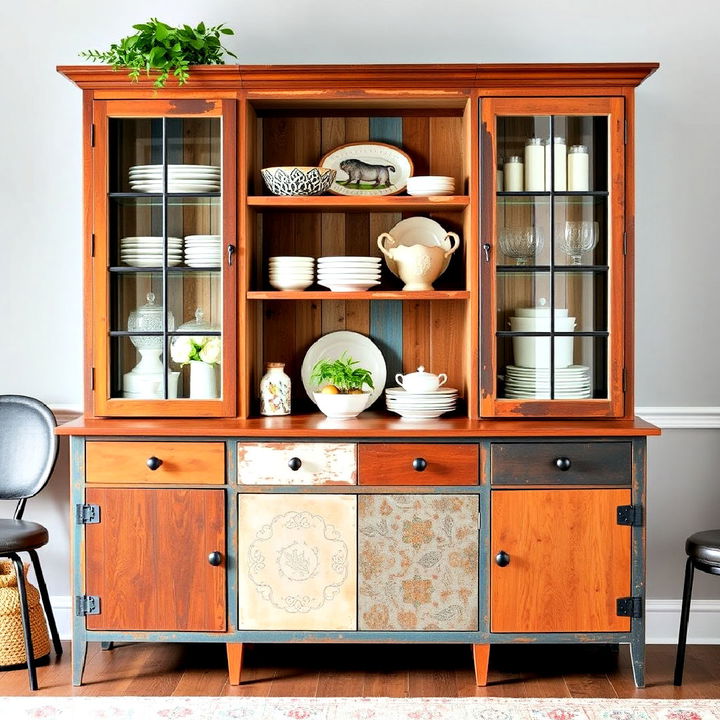 stylish eclectic hutch