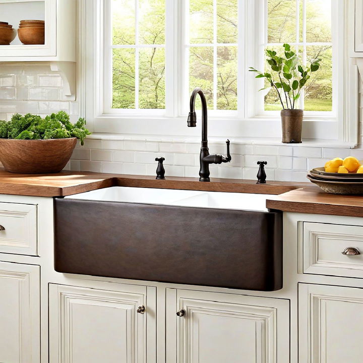 stylish farmhouse sink