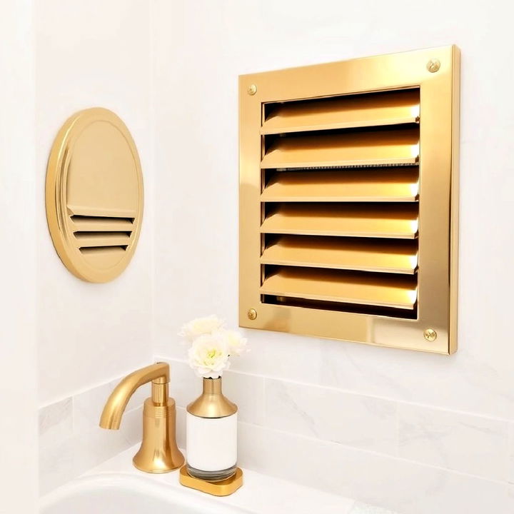 stylish gold bathroom vent covers