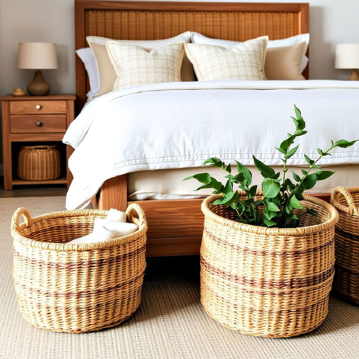 stylish handwoven baskets for storage