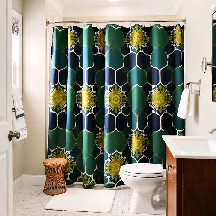 stylish statement shower curtain