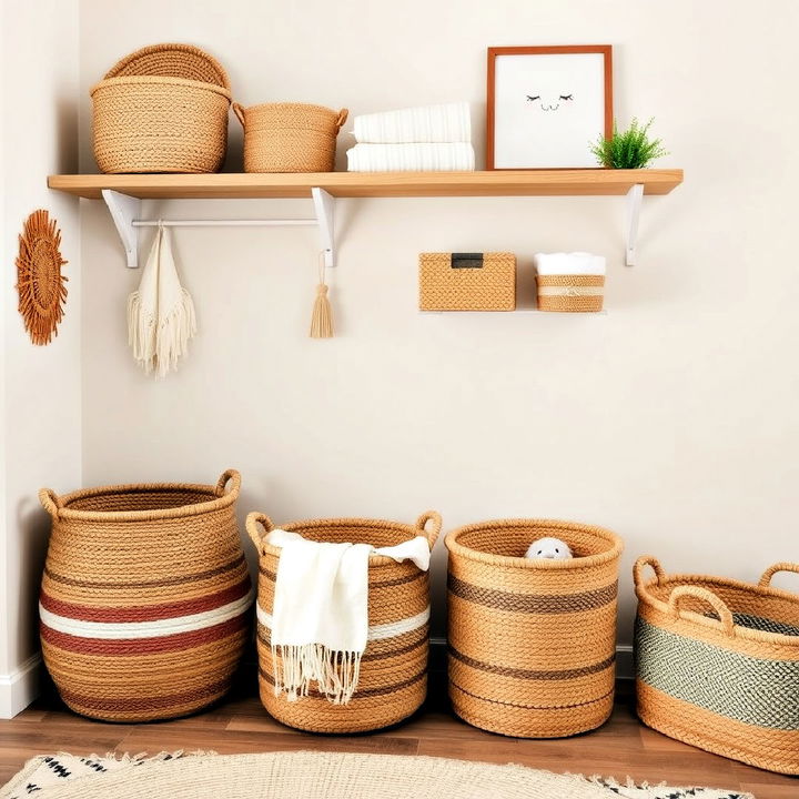 stylish storage woven baskets