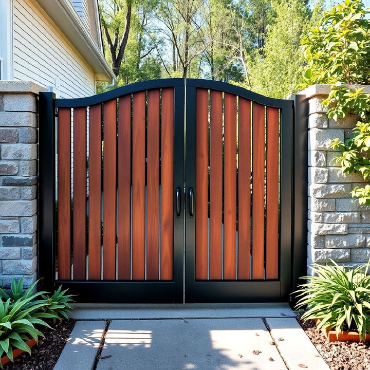 stylish sustainable steel gate