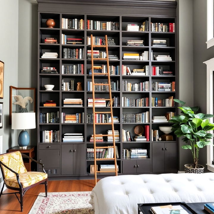 stylish tall bookcase