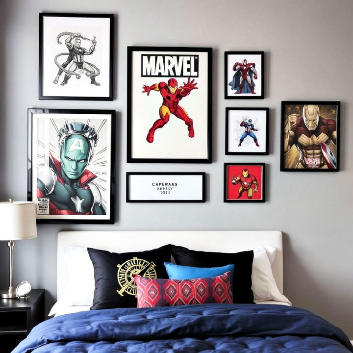 superhero wall art for bedroom