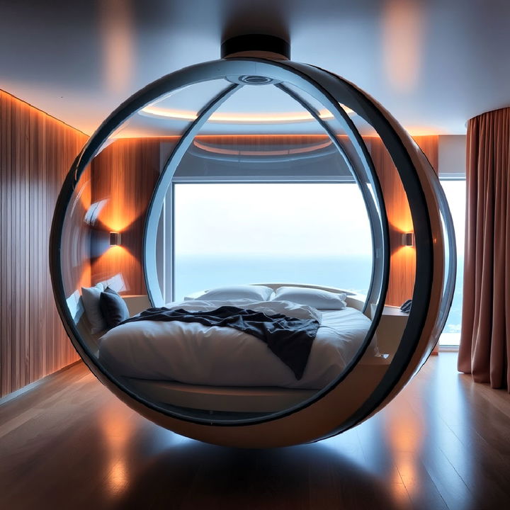 suspended pod bed