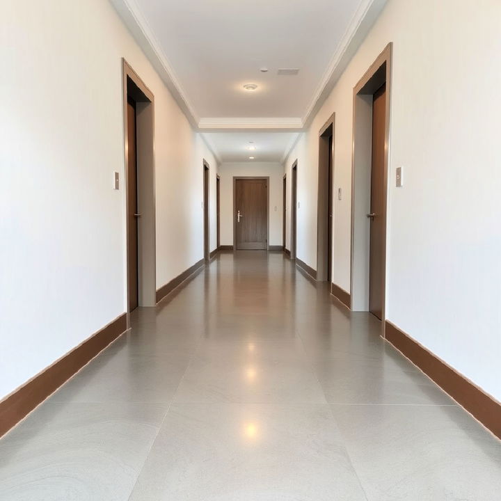 swirl finish concrete floor