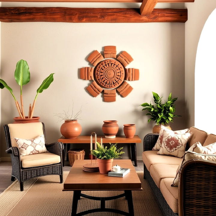 terra cotta theme interior design