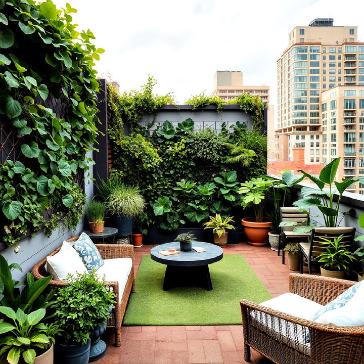 terrace rooftop garden oasis