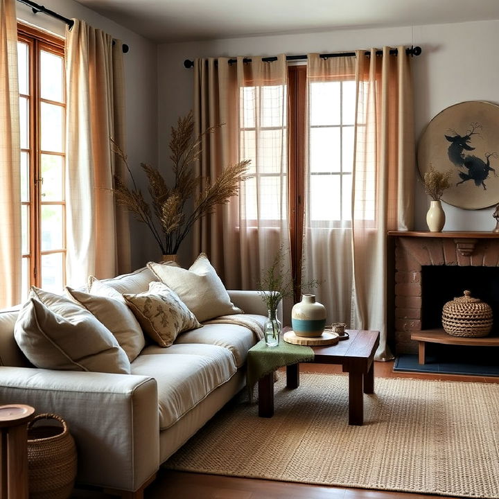 textured fabrics wabi sabi interior