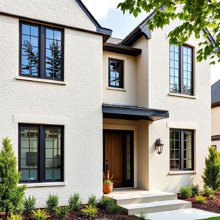 textured stucco for a handsome facade