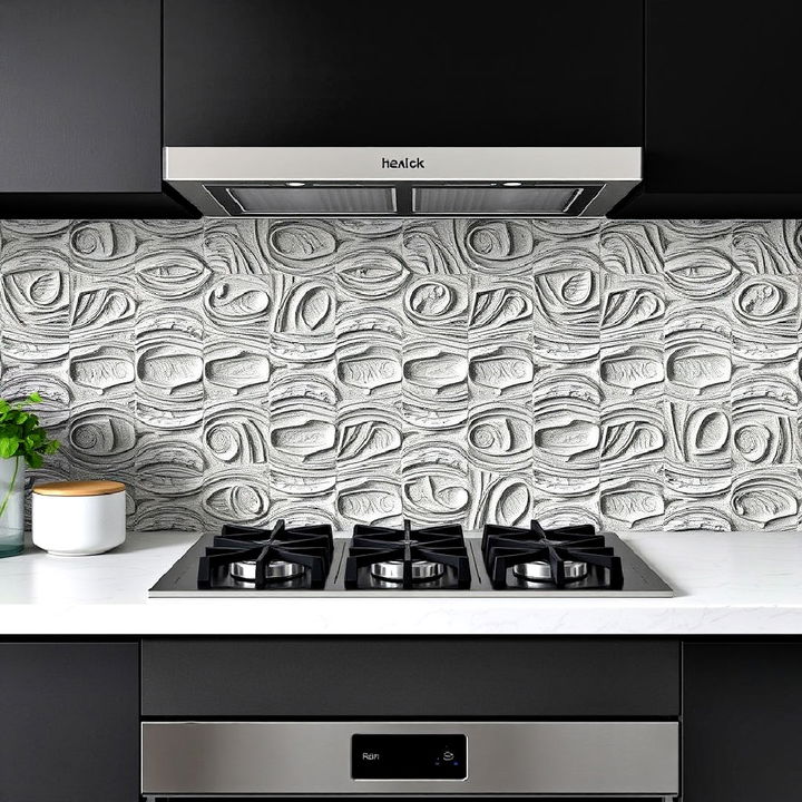 textured tile backsplash for kitchen