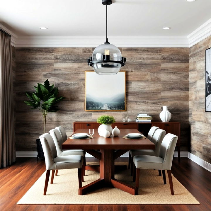 textured walls for dining room