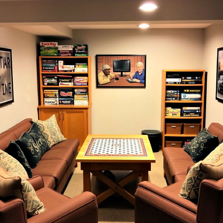 tranquil puzzle and board game station