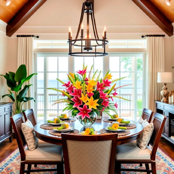 tropical floral arrangement