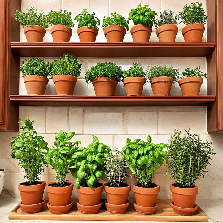 tuscan kitchen herb garden