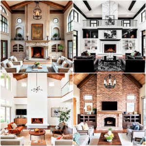 two story fireplace ideas