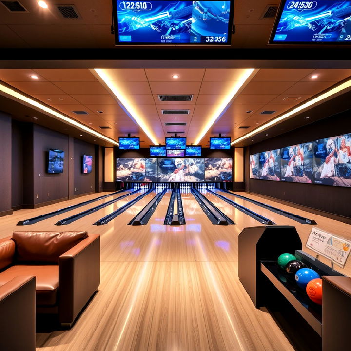 ultimate private bowling alley for game room