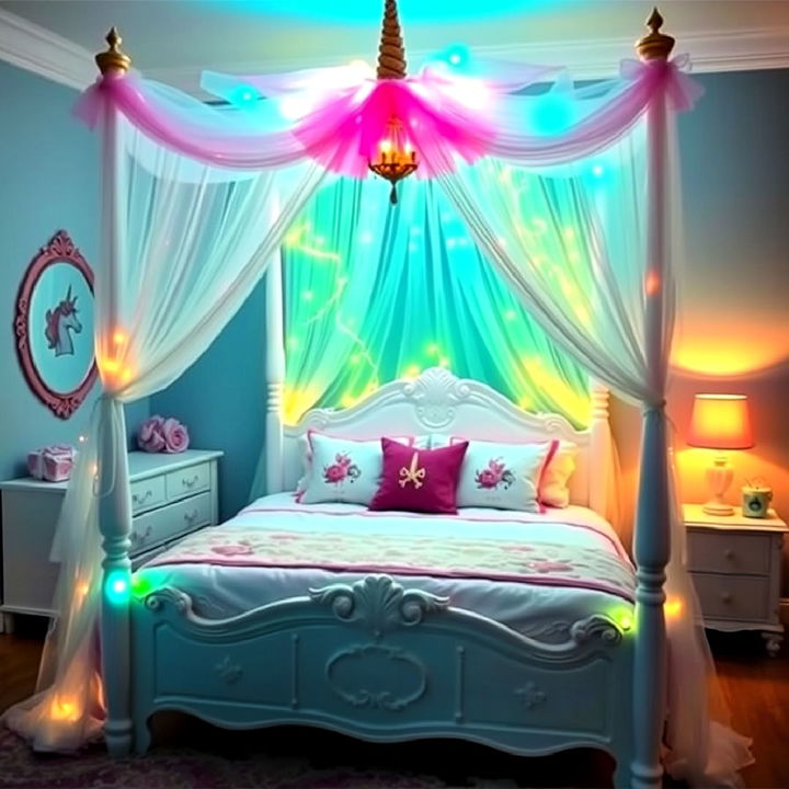 unicorn canopy bed idea