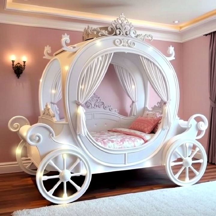 unique and magical princess carriage bed