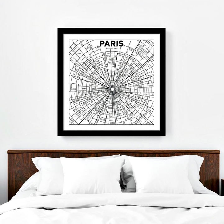 unique and personal paris street map art