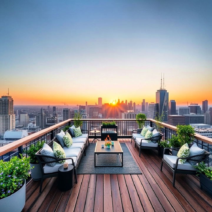 unique rooftop deck