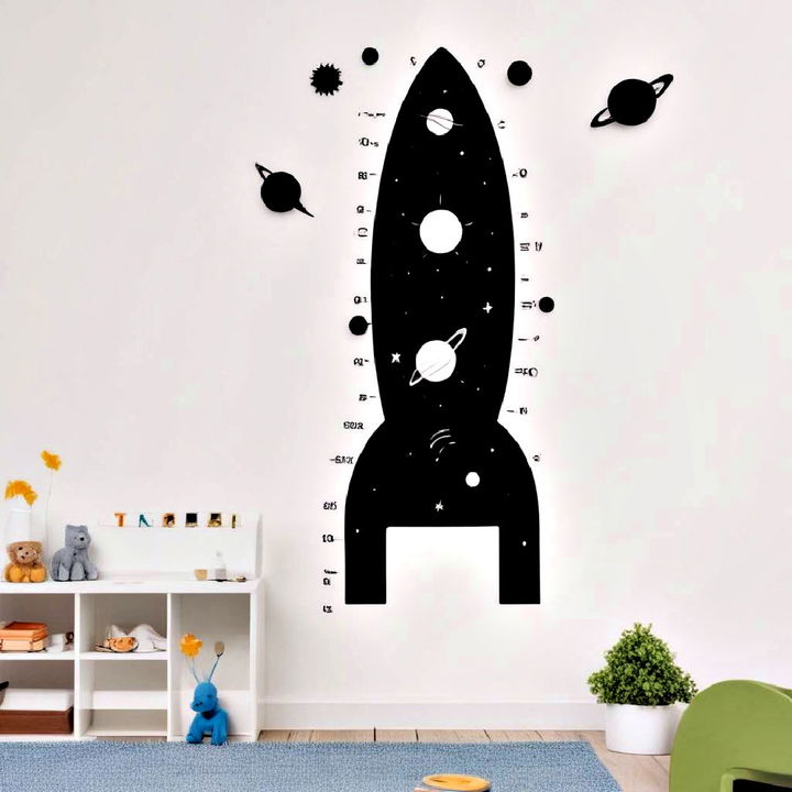 unique space themed growth chart