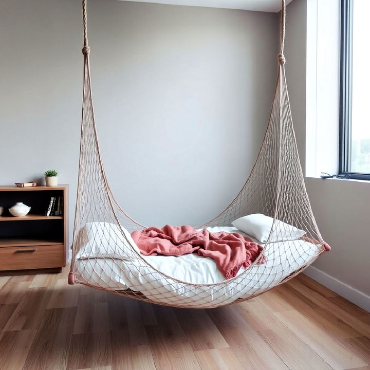 unique suspended net bed