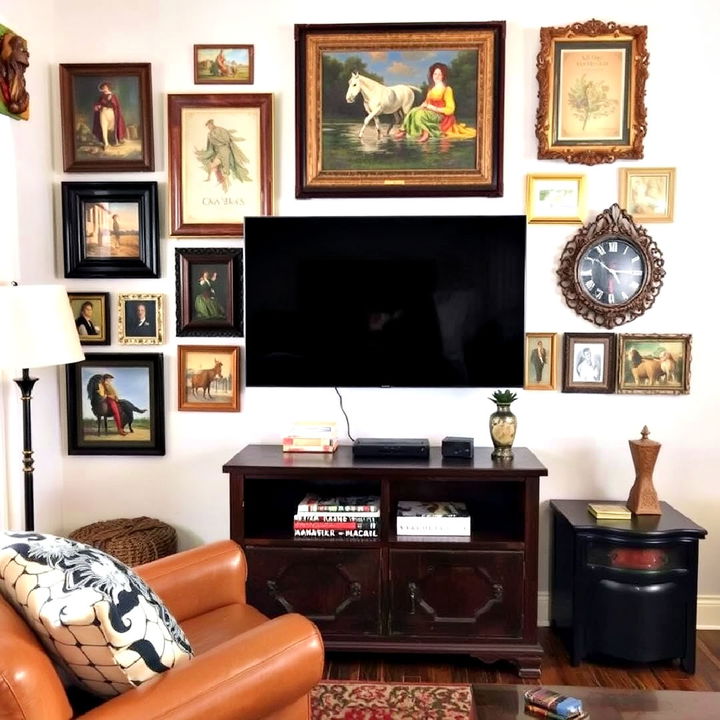 unique vintage finds gallery wall