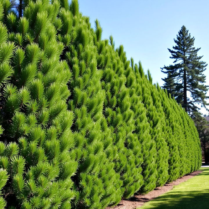 utilize pines tree for acoustic barriers