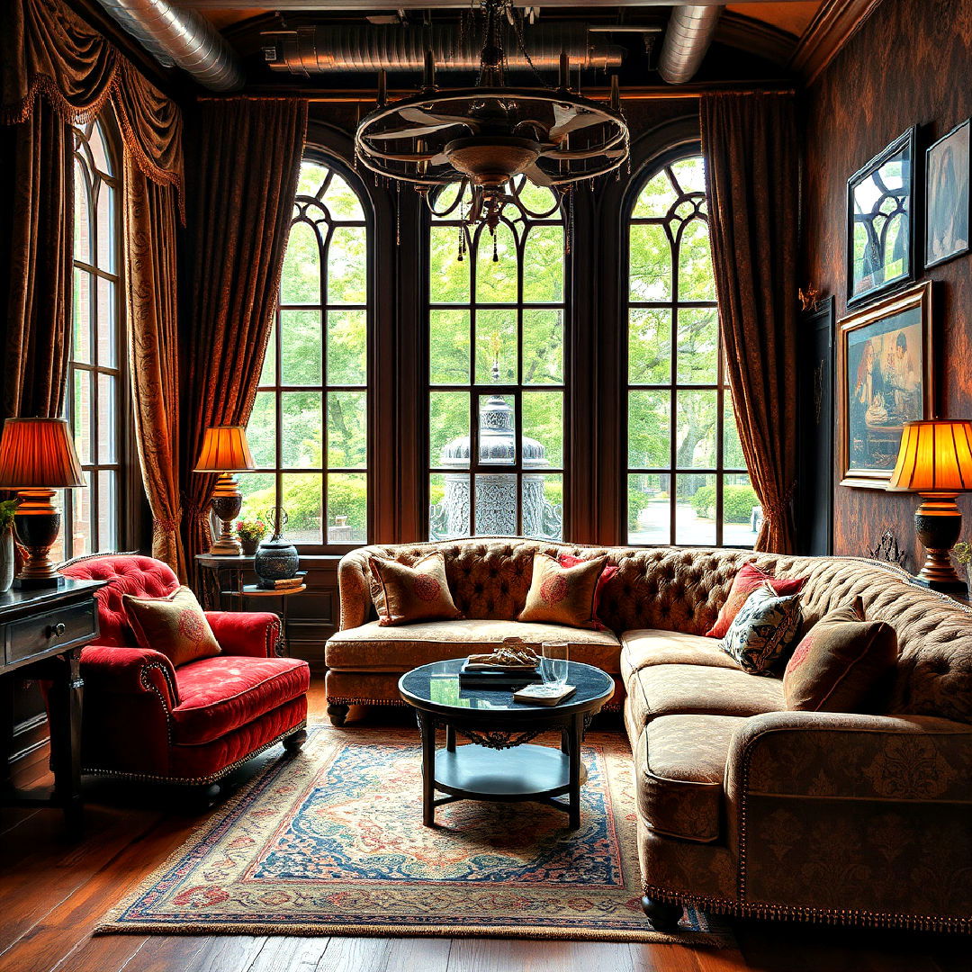 velvet and brocade fabrics for luxe accents