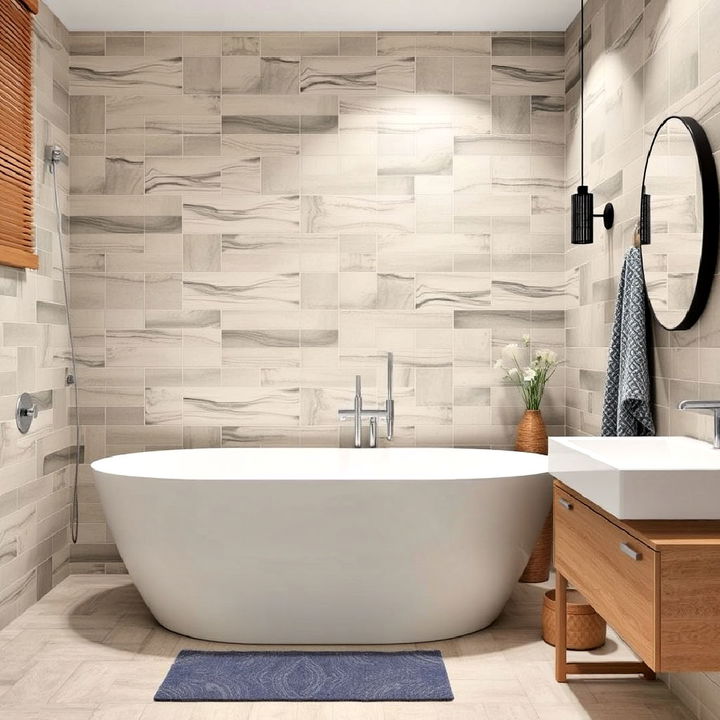 versatile porcelain tiles for bathroom