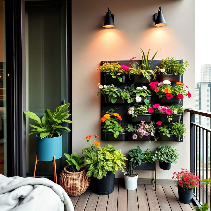 vertical garden for bedroom balcony