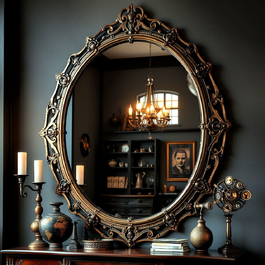 victorian style mirrors with metal frames