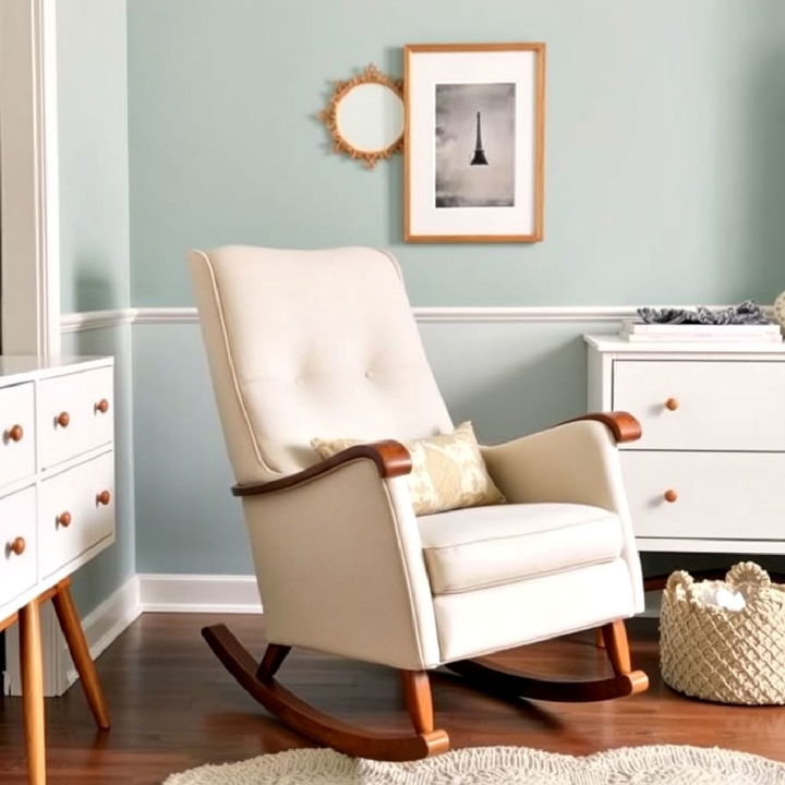 vintage inspired rocking chair for nursery