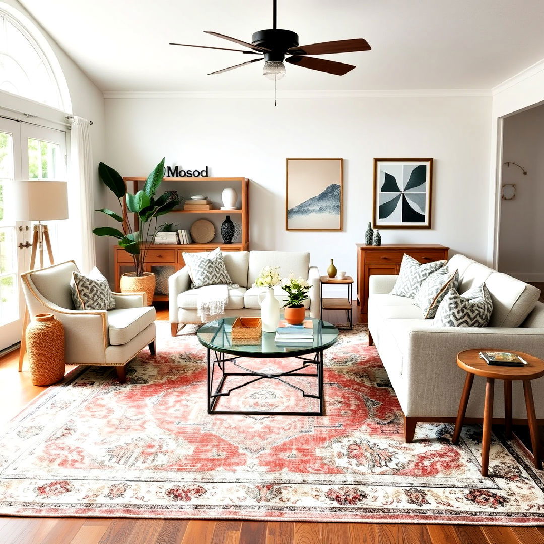 vintage inspired rug for character