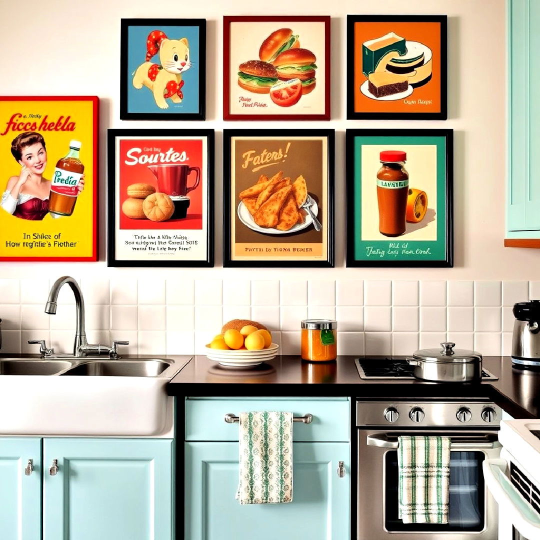 vintage inspired wall art for kitchen