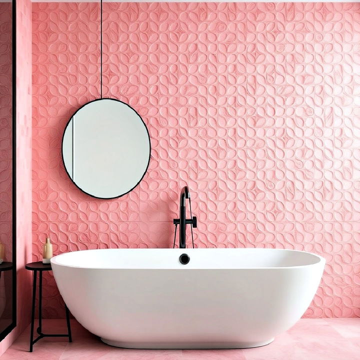 vintage pink hexagon tiles to create a timeless feel