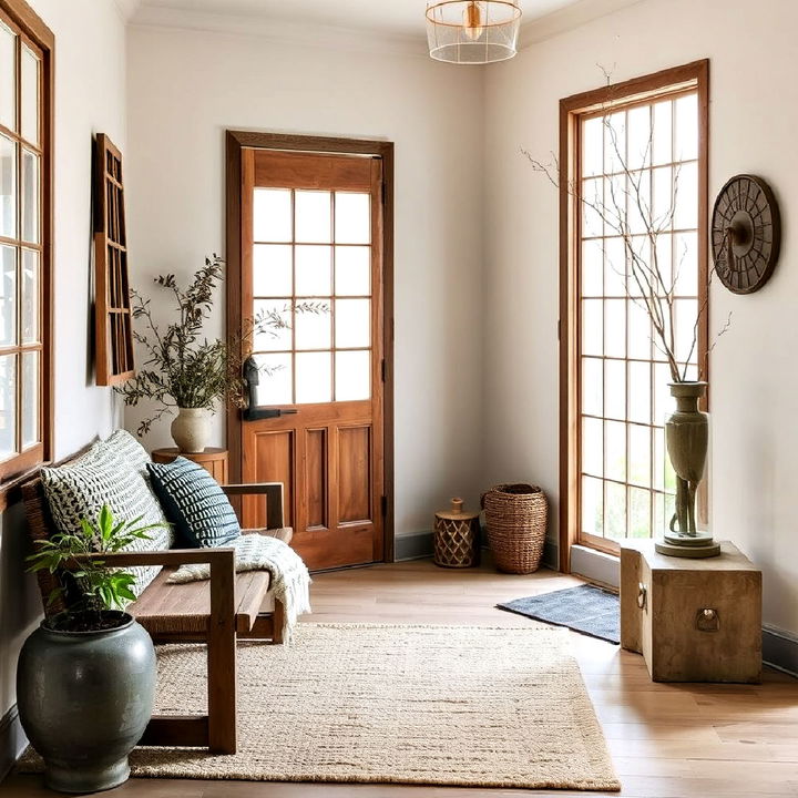 wabi sabi entryway design