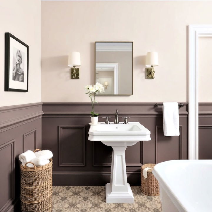 wainscoting bathroom wall paneling