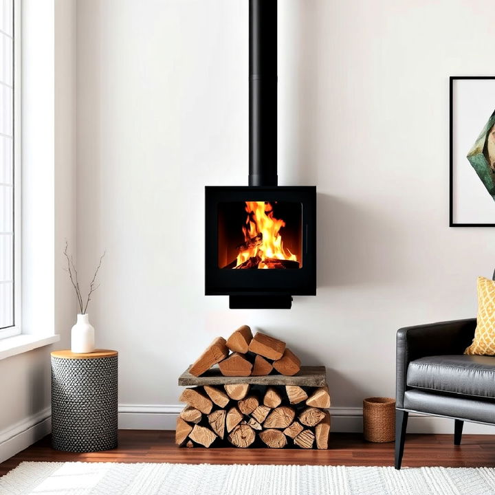 wall mounted log burner