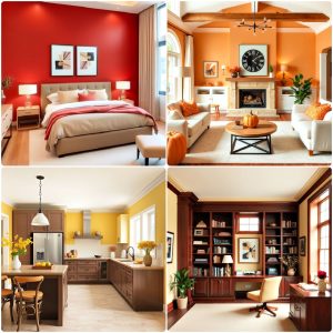 warm color palettes for every room in the house