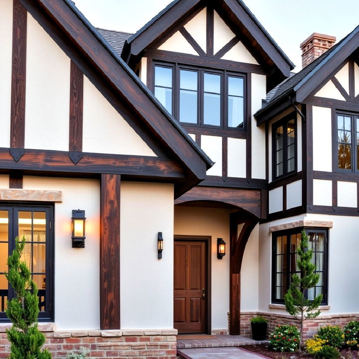 warmth and texture tudor with wooden beams