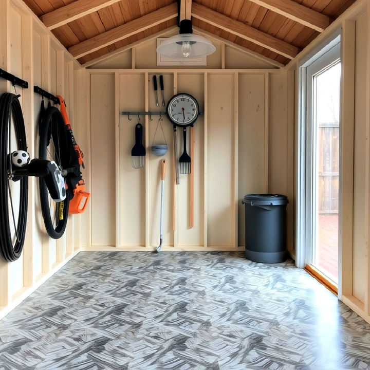 water resistant vinyl flooring for shed