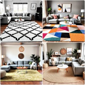 what color rug goes with a grey couch