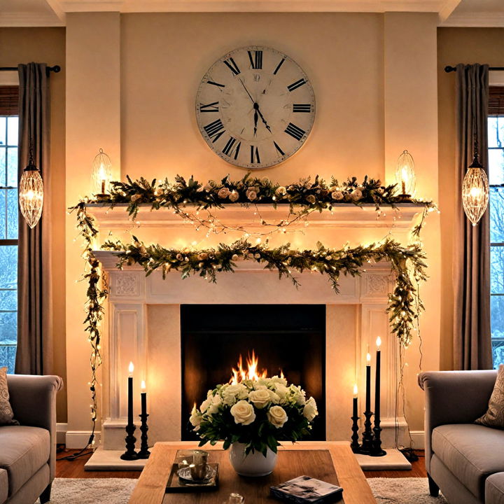 whimsical fairy light fireplace sconces