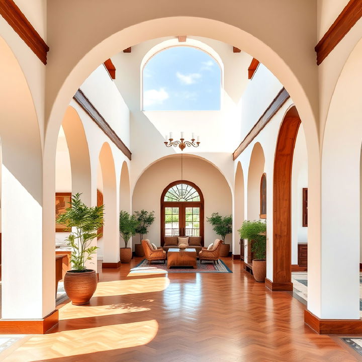 wide interior archways