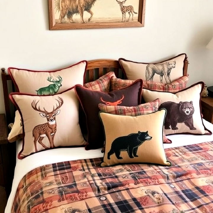 wildlife themed throw pillows