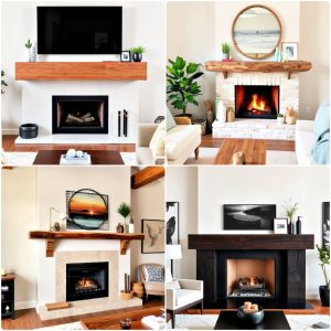 wood mantel ideas