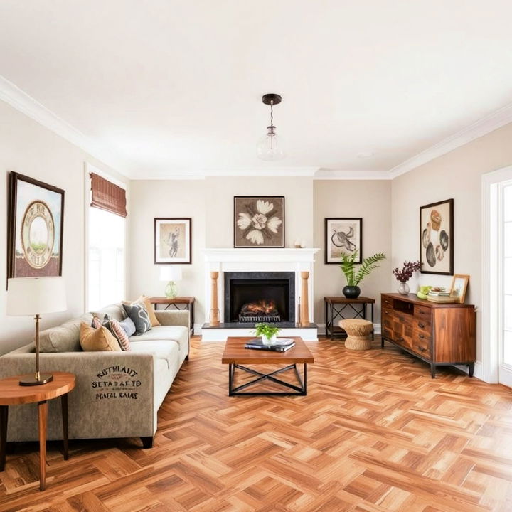 wood tile pattern floor